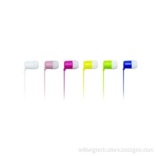 Customized Candy Color Mini Earphones for Girls